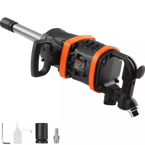 1" Air Impact Wrench | 5175 ft-lbs Torque | 8" Extended Anvil for Heavy Machinery