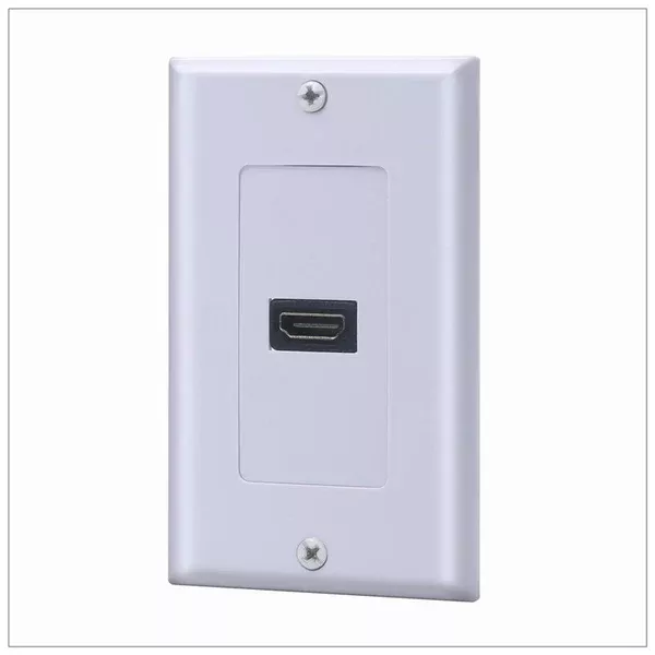 1 Port HDMI Wallplate | Supports 4K & 3D | Wall Mount Plate