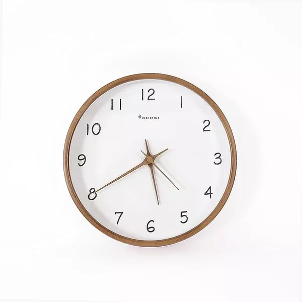 10" Wooden Modern Wall Art Clock