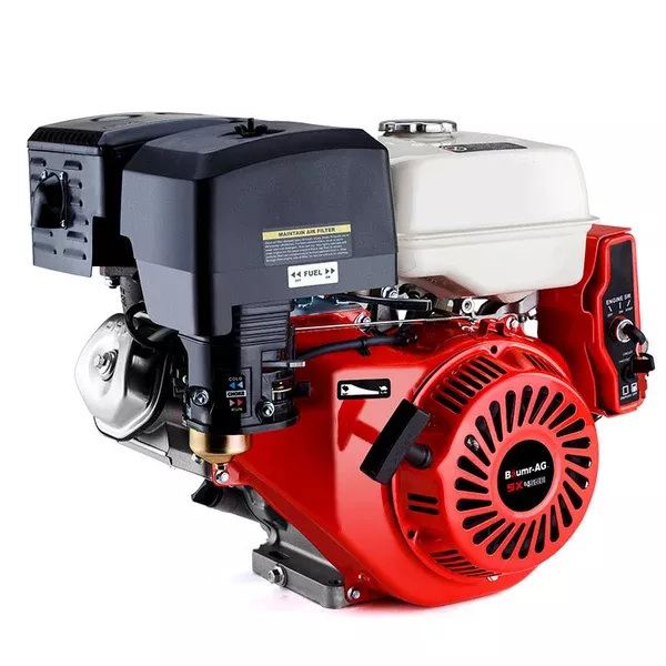 16HP Stationary Engine Petrol | Direct Ignition | OHV 4-Stroke | Electric Recoil Start | BAUMR-AG