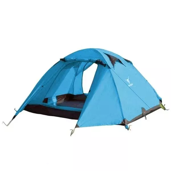 2-Person Portable Camping Tent | Waterproof | Lightweight Hiking Backpacking Shelter | Blue