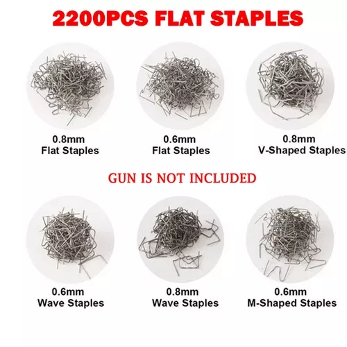 2200PCS Plastic Welder Garage Tool | Hot Staple Staplers | Bumper Repair Welding Kit