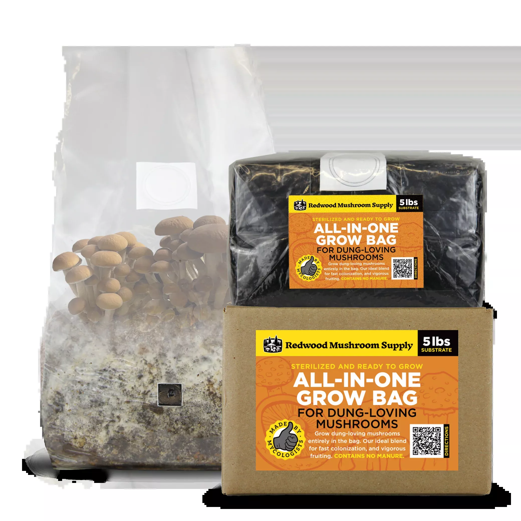 'All-in-One' Mushroom Grow Bag - Dung Loving