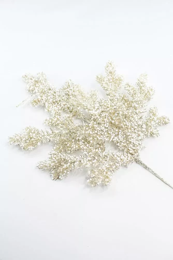 Champagne Gold Shimmer Snowy Bubble Spray - 21.5"