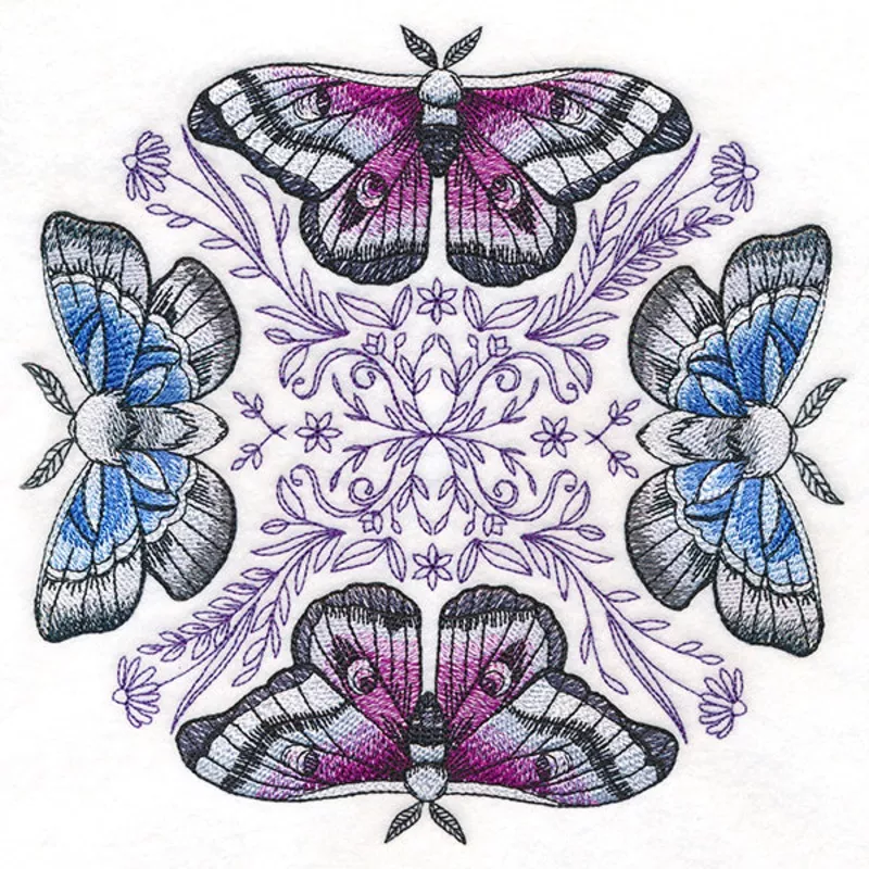 Magic Moth Medallion|7.64″ x 7.8″ / 194mm x 198mm|6.77″ x 6.89″ / 172mm x 175mm|5.75″ x 5.87″ / 146mm x 149mm|4.76″ x 4.84″ / 121mm x 123mm|All Sizes