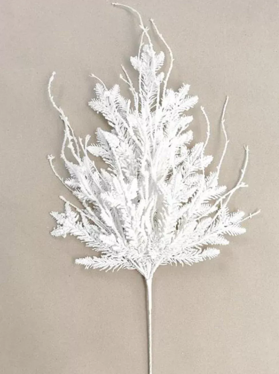 White Flocked Cedar Spray - 30"